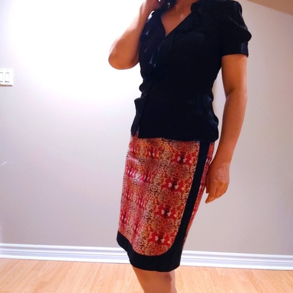 Tristan Pencil Skirt with Side Panels